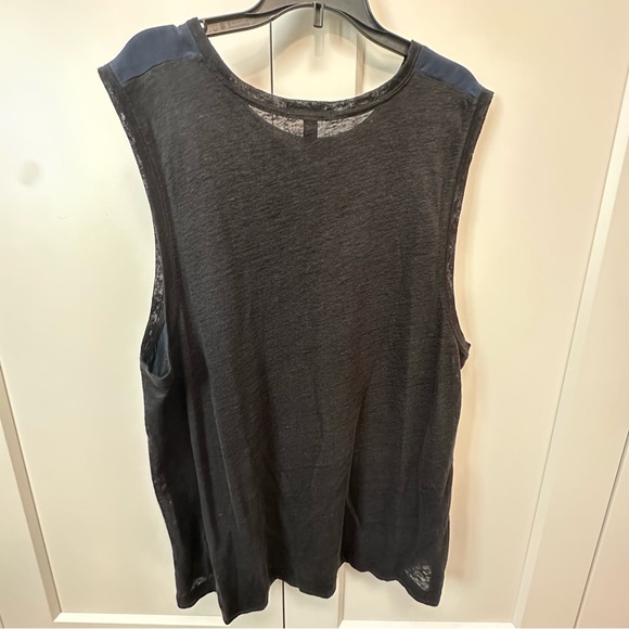 J. Crew silk tank with linen back - Picture 2 of 5